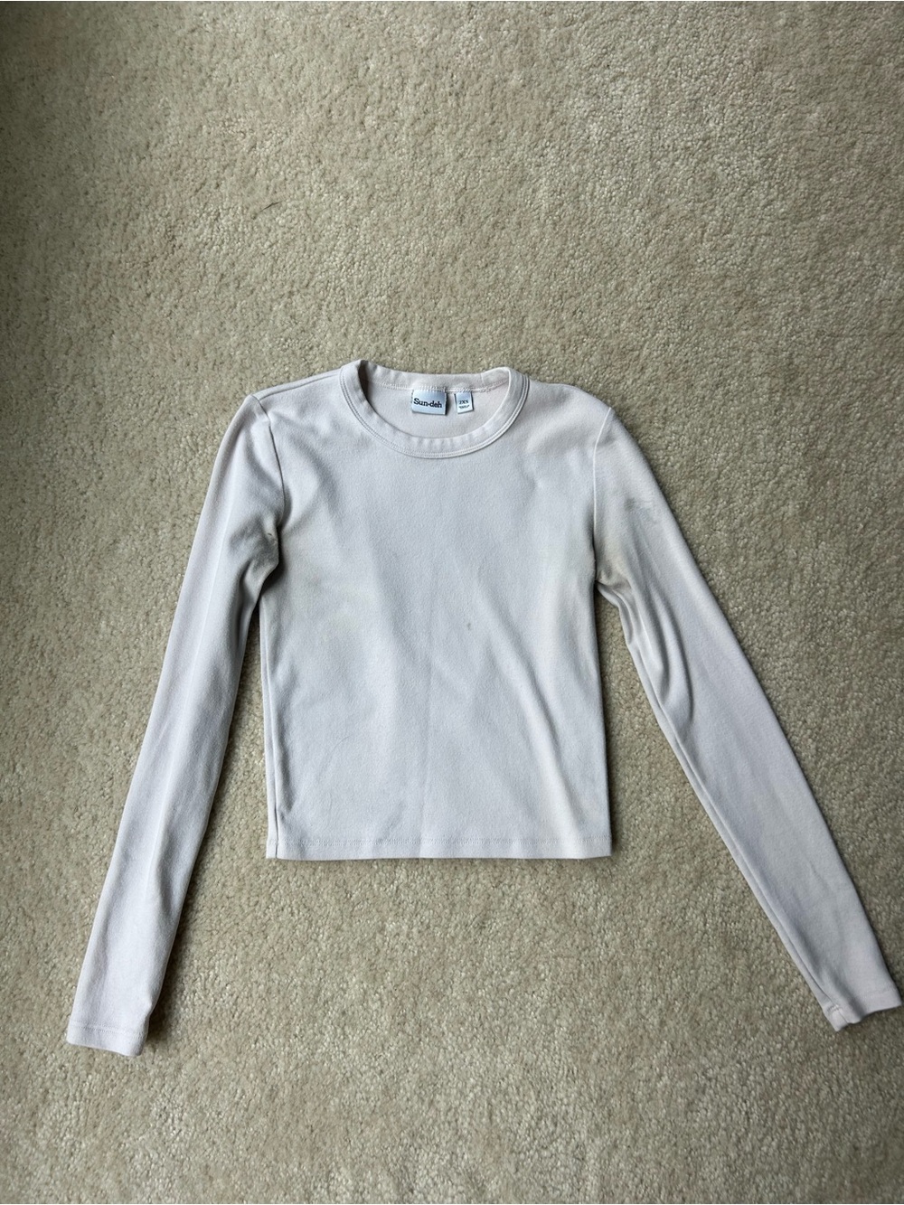 Aritzia Long-Sleeve Baby Pink Top
